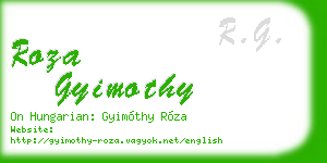 roza gyimothy business card