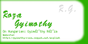 roza gyimothy business card